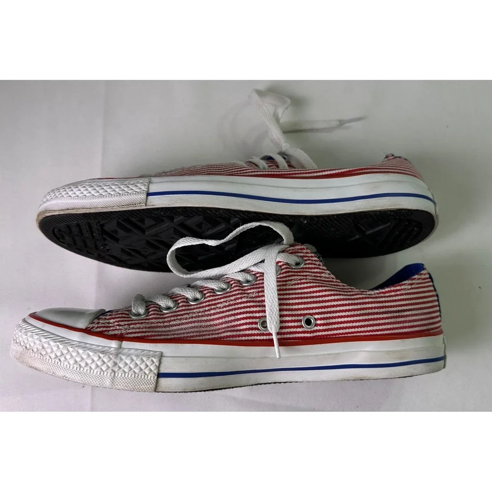 Converse Chuck Taylor All Star Stars and Stripes Patriotic Low Top M 8.5 W 10.5 - Picture 10 of 16
